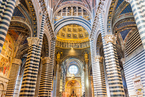 Vista sulla città di Siena in Toscana